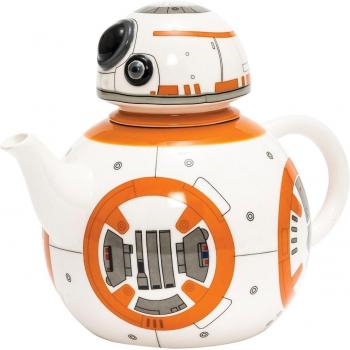 Joy Toy BB-8 Tetera con Tapa, Cerámica, Multicolor, 19.00x12.00x15.50 cm