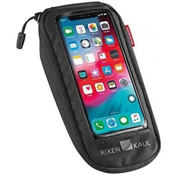 Bolsa para bicicleta KLICKfix Comfort S para smartphone con adaptador, 0.4L, negro/transparente