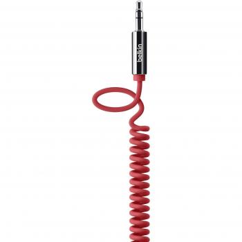 Belkin AV10126CW06-RED - Cable con conector de 3.5 mm, color rojo