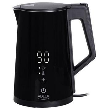 Hervidor Eléctrico Adler AD 1345B Negro 1.7L Acero Inoxidable 2200W