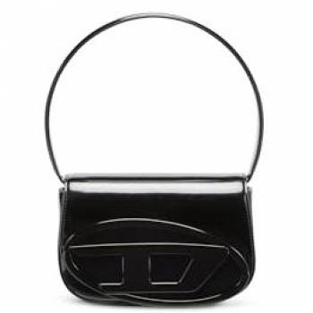 Diesel Black Leather Crossbody Bag for Women - Size: One Size