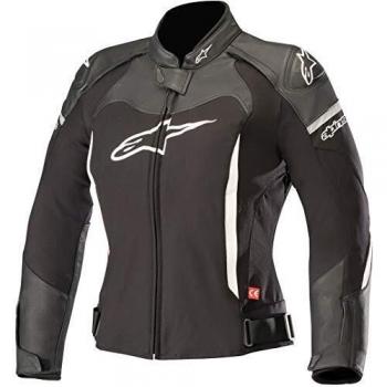 Alpinestars Chaqueta moto Stella Sp X Jacket Black White, Negro/Blanco, 48