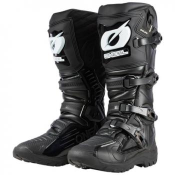 Botas de Motocross O'Neal RMX Negras para Adulto - Talla 49, Protección del pie y zona de cambio, Forro perforado para mejor ventilación