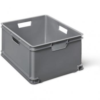 Curver Caja de Almacenaje Gris Talla XL 60 l Cesta de Almacenamiento para Adorno Sala Estar