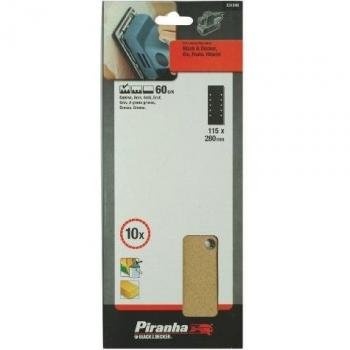 Black+Decker X31040-XJ - 10 hojas de lija perforadas. 1/2