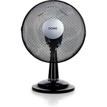 Ventilador de Mesa Domo 40W 30 cm Negro con 3 Velocidades DO8139