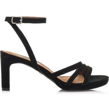 Mariamare Loren 68375 Sandalias de Tacón para Mujer, Color Negro, Altura de Tacón 6 cm, con Cierre de Hebilla y Puntera Redonda