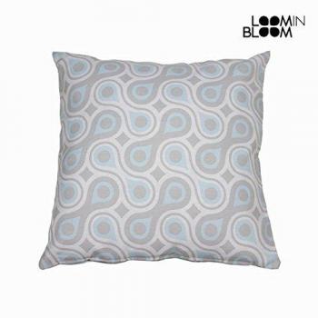 Cuscino gocce blu by Loomin Bloom