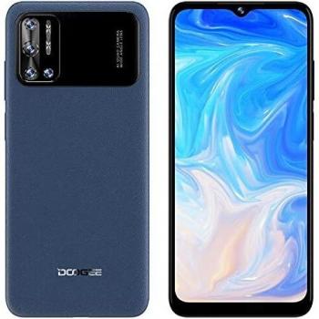 DOOGEE N40 Pro Android 11 Móvil Libres 4G, Helio P60 Octa-Core 6GB+128GB, 6.52'' HD+ Teléfono, Batería 6380mAh, Cámara Trasera Cuatro 20MP, Cámara Frontal 16MP, Huella Digital Dual SIM GPS Azul