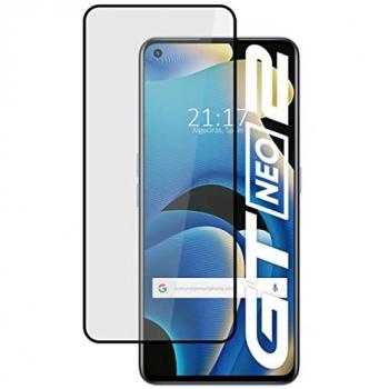 Protector de Cristal Templado 5D Completo Full Glue Negro para Realme GT NEO 2 5G