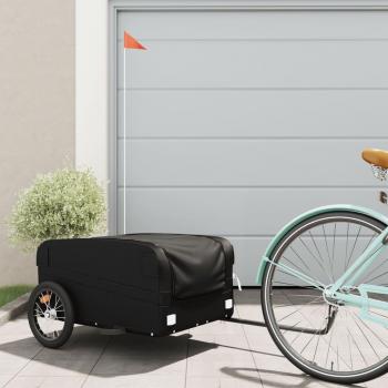 Remolque para Bicicleta de Carga VidaXL, Carrito para Bici de Hierro, Capacidad 45 kg, Colores disponibles: Negro, Amarillo, Azul