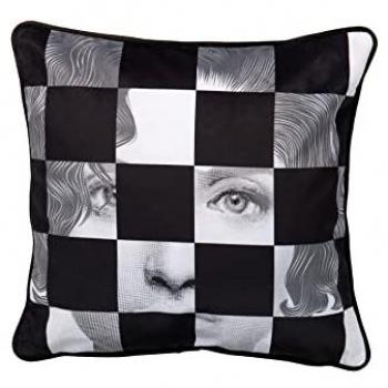 Cojín Suave Geométrico de Velvet Gavalieri 45x13x45 cm - Decorativo y Elegante