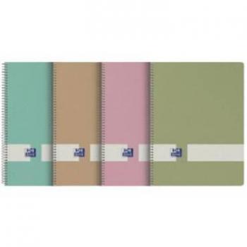 Cuaderno Oxford Europeanbook Nature A5+ 80h 5x5 Colores Surtidos