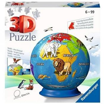 Ravensburger 3D Globe Puzzle for Kids - Earth Theme, 72 Pieces
