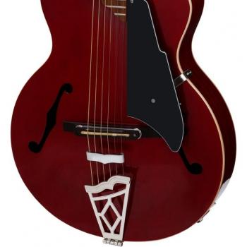 Vox Giulietta VGA-3PS-TR Trans Red Archtop Cutaway Acoustic Electric Guitar