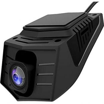 AWESAFE Dashcam Cámara de Coche con 1080P HD y 140 Ángulo, Cámara Delantera DVR para Android Radio Coche, con Grabación en Bucle y G-Sensor, Admite Conexión por WiFi/USB