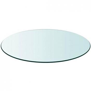 vidaXL Superficie de Mesa Redonda Trasnparente Cristal Templado 300mm Tablero