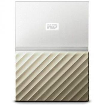 WD My Passport Ultra 3 TB Portable Hard Drive - White/Gold