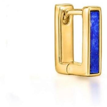 Ear Candy - Piercing de aro Ceilan de plata bañado en oro amarillo 14k con engaste de lapislázuli