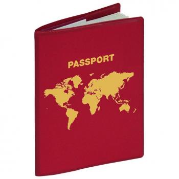 Herma 5549 RFID - Funda protectora para el pasaporte, color rojo