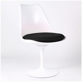 SuperStudio LO+DEMODA Tulip White - Silla, cojín de Color Negro
