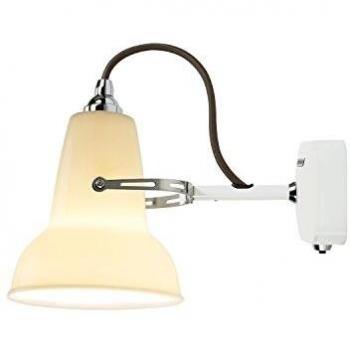Aplique de cerámica Anglepoise Original 1227 Mini, blanco, orientable, altura 14 cm