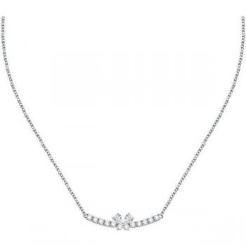 Collar de Mujer Morellato Scintille con Colgante de Mariposa y Zirconitas Cristal SAQF06