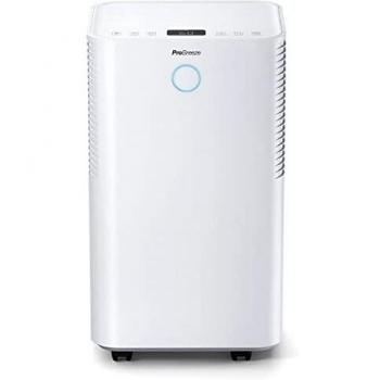 Deshumidificador Pro Breeze 12L/día con compresor, sensor de humedad automático, secado de ropa, drenaje continuo y temporizador 24h