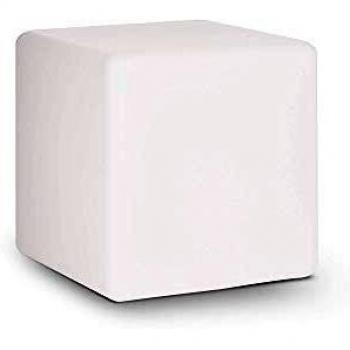 Lámpara de pie exterior blanca LUNA 1xE27 60W IP44 D40 cm