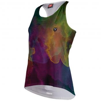 Taymory Aqua Camiseta Running, Mujer, Negro / Lila, L