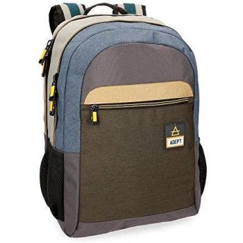 Adept Camper Mochila Doble Compartimento Adaptable a Carro para Portátil 15,6 Multicolor 31x44x15 cms Poliéster 20.46L