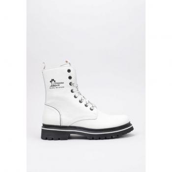 Botas Panama Jack Fortune W - Piel Auténtica - Blanco - Mujer