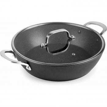 Cacerola Baja Tapa Easy 24 cm Lacor - Aluminio Forjado