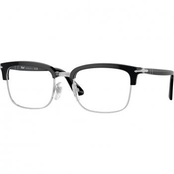 Persol PO3340V LINA 95 Armazones para Hombre Negros, 54 Lentes Recetadas Para Hombre Negros, Gafas Recetadas para Hombre Negras