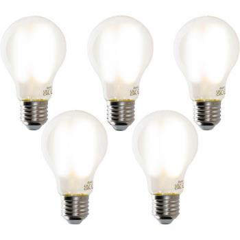Juego de 5 bombillas LED inteligentes E27 A60 mate 7W 806lm 1800-4000K