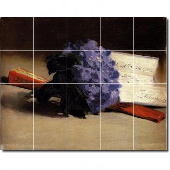 Eduardo flores Manet baldosa cerámica Mural 19. 24 x 76,2 cm con