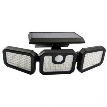Elbat Foco Solar Triple - 800lm - Luz Fría 6500K - Sensor de Movimiento