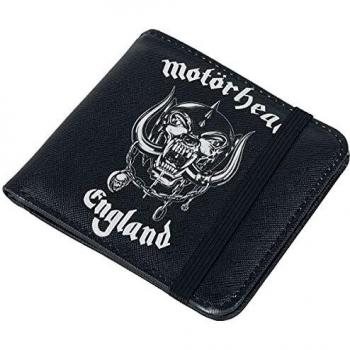 Motörhead England Men Wallet Black, Polyurethane