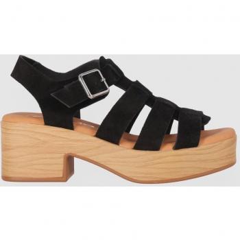 Chika10 Leather HACHI 04 Sandalia Plataforma Negro/Black