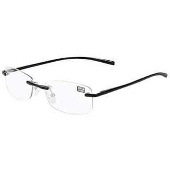Bifocales Gafas de Lectura Sin Montura para Hombres y Mujeres Unisex Lejos Cerca de Aumento Gafas Presbiópicas Bloqueo de luz azul Presbicia Clara Comodas Lectores sin marco con bisagra de resorte
