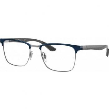 Ray-Ban RX8421 3124 Square Blue Unisex Eyeglasses