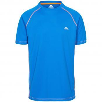 Trespass Ethen – Hombres De Secado Rápido Camiseta, Hombre, Color Bright Blue Shocking Orange, tamaño Small