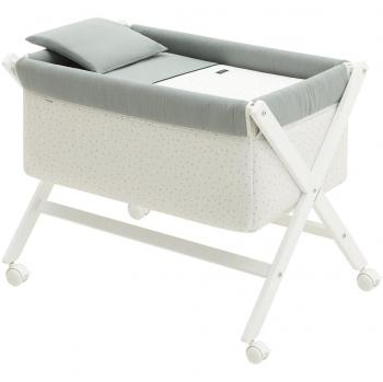 Minicuna Tijera Madera Magia Verde/Blanco 55X87X74 Cm