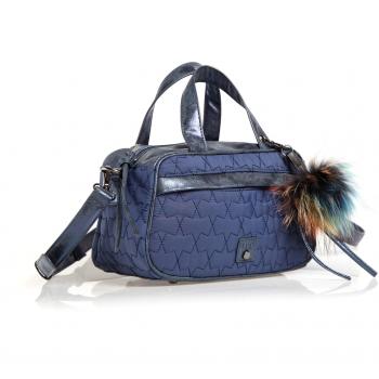VENCA Bolso con asas y correa extraíble mujer by VencaStyle - 019067,MARINO,UNICA