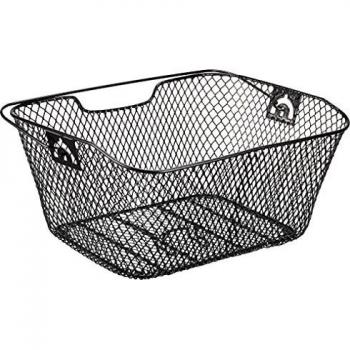 Cesta para bicicleta negra de malla fina 310x420x200mm