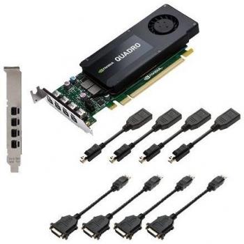 QUADRO K1200 4GB GDDR5 CTLRPCI-E 4XM-DP W. DVI-D ADAPTOR IN