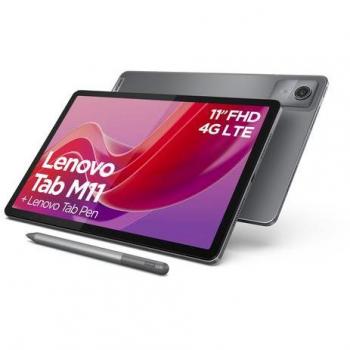 Tablet Lenovo M11 10.95'' 4G LTE, 8GB RAM, 128GB SSD, Android 13, Pantalla IPS 1920x1200, Color Gris Luna + Lápiz incluido