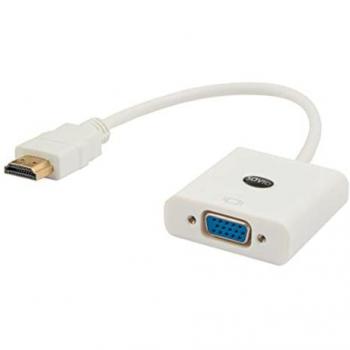 Adaptador HDMI a VGA Savio CL-27B Blanco 0,1 m