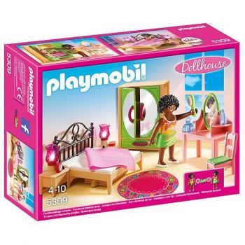 Playmobil Dollhouse 5309 Habitación Principal con Cama Doble y Muebles Detallados