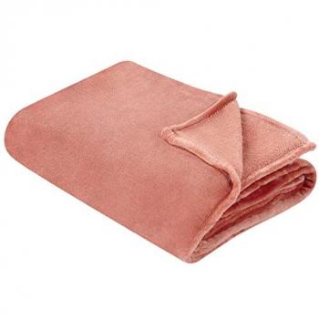 Manta de poliéster suave roja 150 x 200 cm Bayburt para cama y sofá